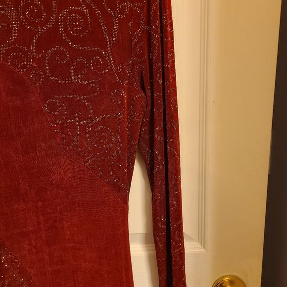Vintage Lori Weidner Garnet Gown - Picture 6 of 14